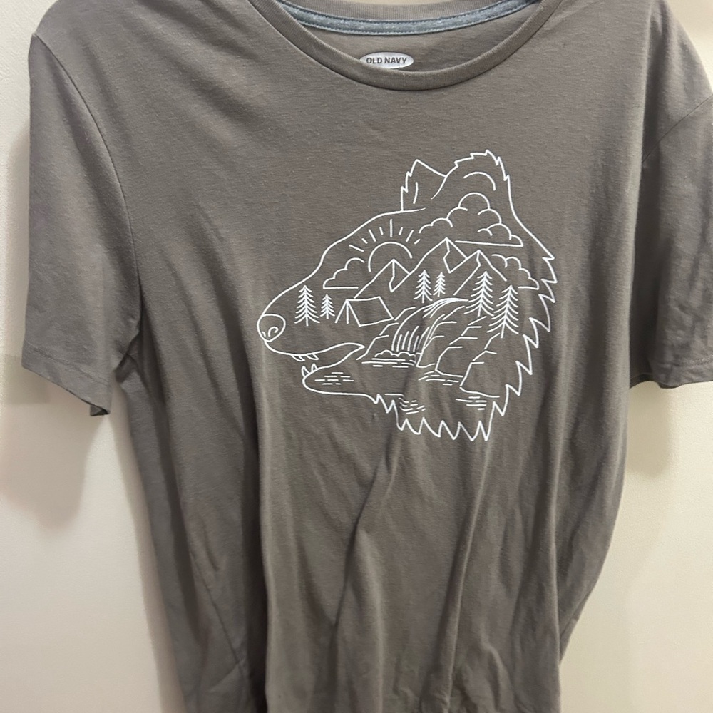 Old Navy Soft-Washed Gray Tee